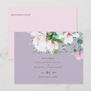 Pink Magnolias Lavender Eukalyptus Rett Dates Postkarte