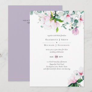 Pink Magnolias Sage Eukalyptus Lavender Wedding