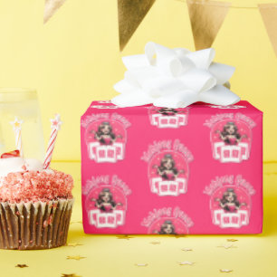 Pink Mahjong Queen Wrapping Paper Geschenkpapier