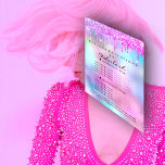 Pink Makeup Beauty Salon Rose Holograph Preisliste Flyer<br><div class="desc">In den belebten Gassen der Schönheit, wo die Luft immer mit viel Versprechen duftet und die Spiegel Träume widerspiegeln, die so lebendig sind wie die Farben auf einer Schminkpalette, gibt es einen Hafen namens Pink Makeup Beauty Salon. Stellen Sie sich vor: Sie treten in den Salon ein, und sofort sind...</div>