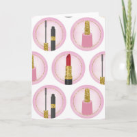 Pink Makeup Kosmetik Muster Kosmetologie