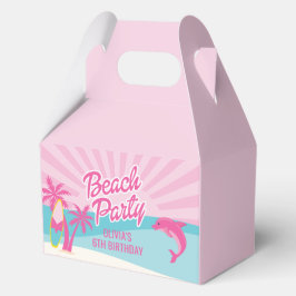 Pink Malibu Beach Geburtstag Geschenkschachtel
