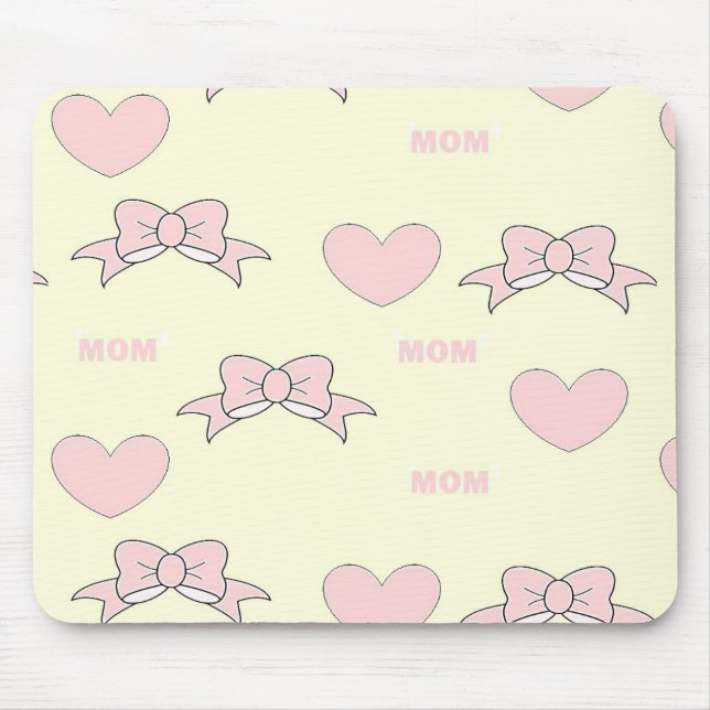 Pink-Mama-Muster Mousepad (Vorne)