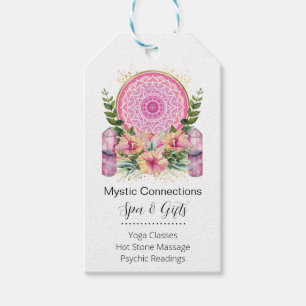 Pink Mandala Crystals Blume Energie Yoga Reiki Wel Geschenkanhänger
