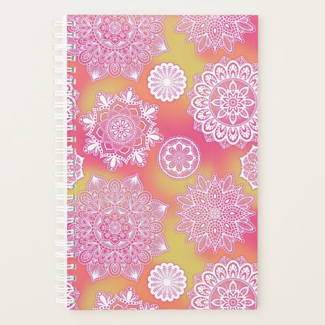 Pink Mandala Planner (Devant)