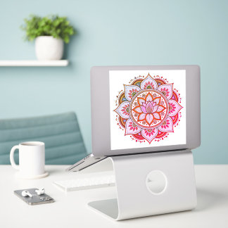 Pink mandala vinyl sticker