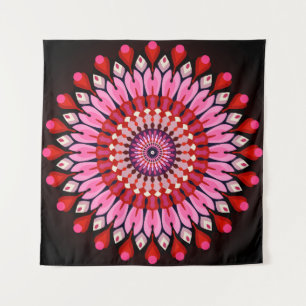 Pink Mandala Wandteppich