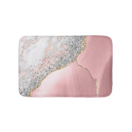 Pink Marble Agate Badematte
