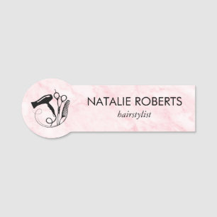 Pink Marble Beauty Salon Namensschild