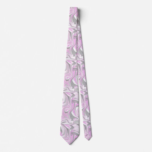 Pink Marble Men-Designer-Krawatte Krawatte (Vorderseite)