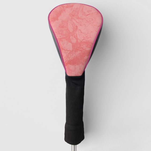 Pink Marble Splash Golf Headcover (Vorderseite)