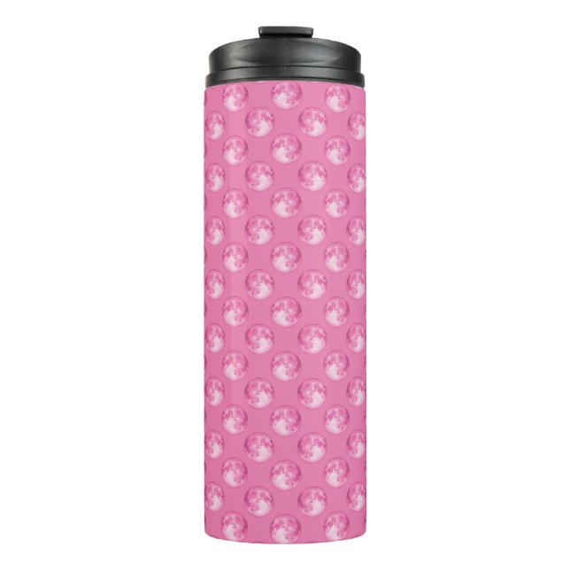 Pink Marbles Muster Thermosbecher (Vorderseite)