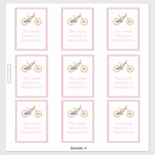 Pink Mariah Mountain Bike Buchzeichen Aufkleber