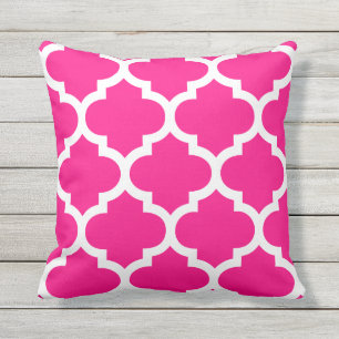 Pink-Marokkaner Quatrefoil Kissen im Freien Für Draußen