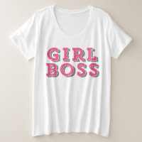 Pink Marquee Typografy Girl Boss Statement