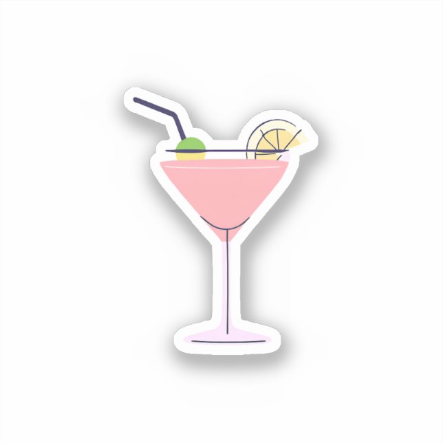 Pink Martini Aufkleber (Vorderseite)