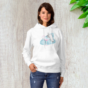 Pink Martini Cocktail und silberner Shaker Hoodie