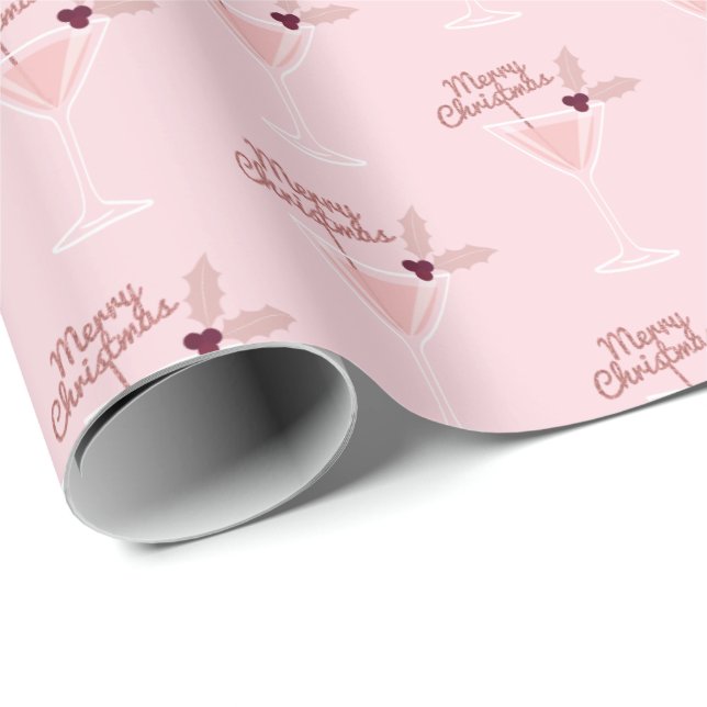 Pink Martini Weihnachten Geschenkpapier (Rolleneckpunkt)