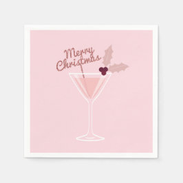 Pink Martini Weihnachten Serviette