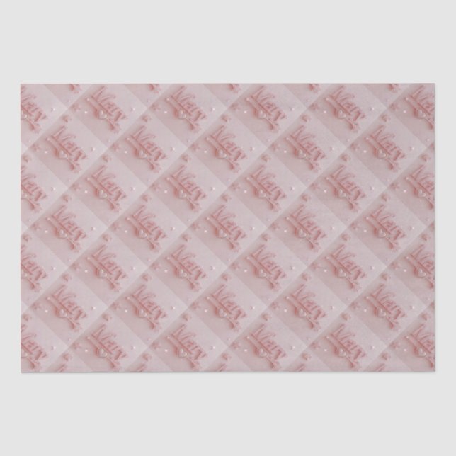 Pink Mary Starry Tissue Paper Seidenpapier (Vorderseite)