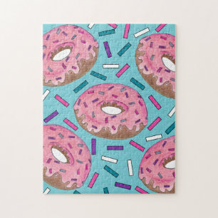 Pink Mattiert Donut Doughnut Sprinkles Junk Food