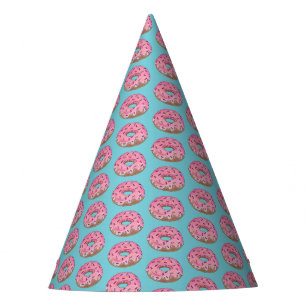 Pink Mattiert Donut Sprinkles Doughnut Junk Food Partyhütchen