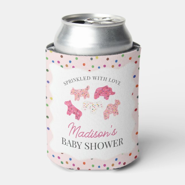 Pink Mattierte Tierkochen Kinderdusche Dosenkühler (Kanne Vorderseite)