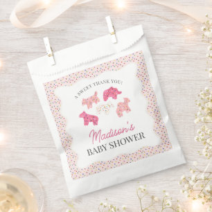 Pink Mattierte Tierkochen Kinderdusche Geschenktütchen