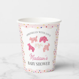 Pink Mattierte Tierkochen Kinderdusche Pappbecher