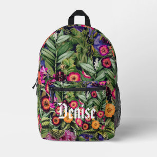 Pink Meadow Floral Bedruckter Rucksack