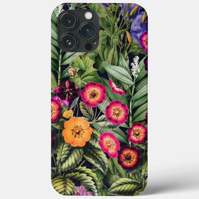 Pink Meadow Floral Case-Mate iPhone Hülle (Rückseite)