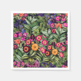 Pink Meadow Floral Serviette