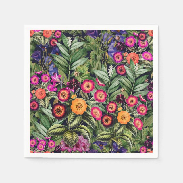 Pink Meadow Floral Serviette (Vorderseite)