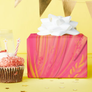 Pink Meadow Geschenkpapier