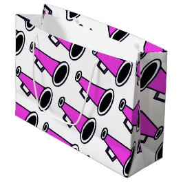 Pink Megaphon Große Geschenktüte