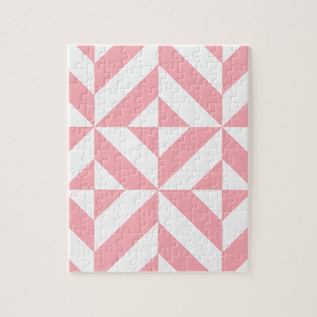 Pink Melon Geometric Deko Cube Pattern (Vertikal)