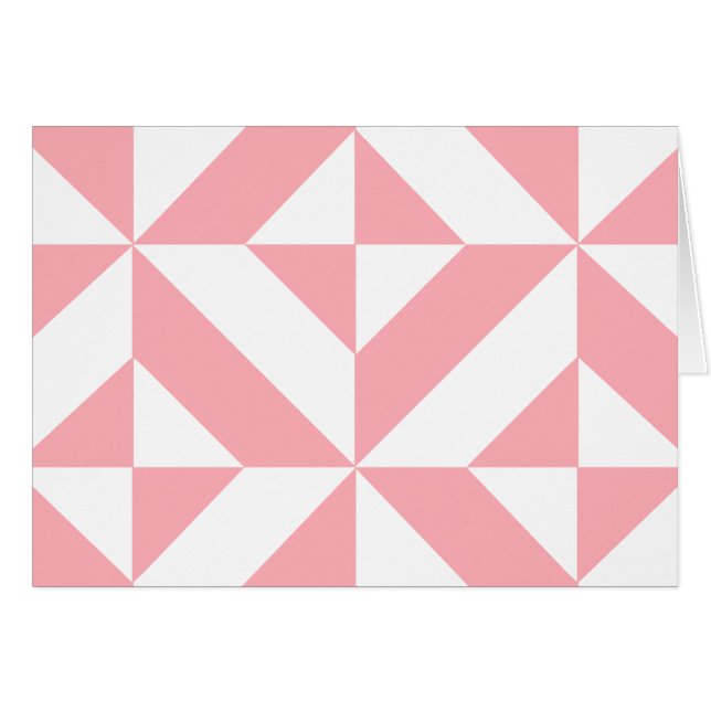 Pink Melon Geometric Deko Cube Pattern (Vorderseite (Horizontal))