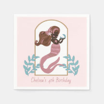 Pink Mermaid Girls Geburtstagsparty