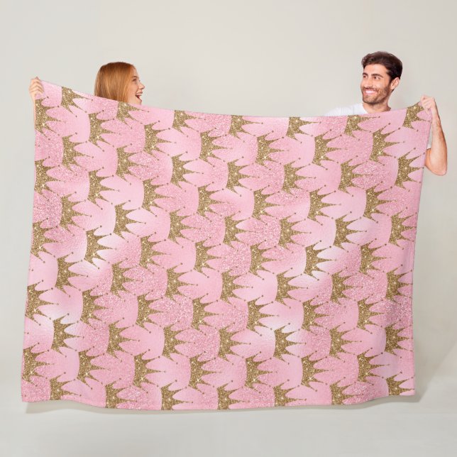 Pink Mermaid Glitzer Fleecedecke (Beispiel)