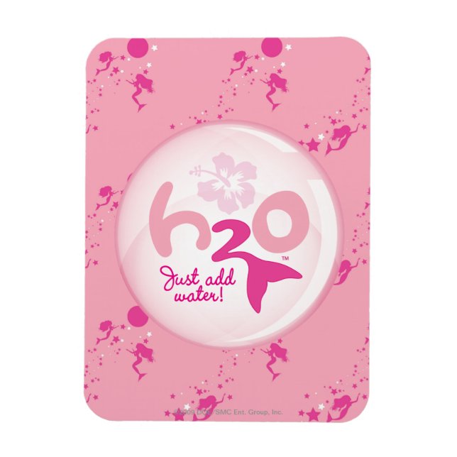 Pink Mermaid Pattern Magnet (Vertikal)