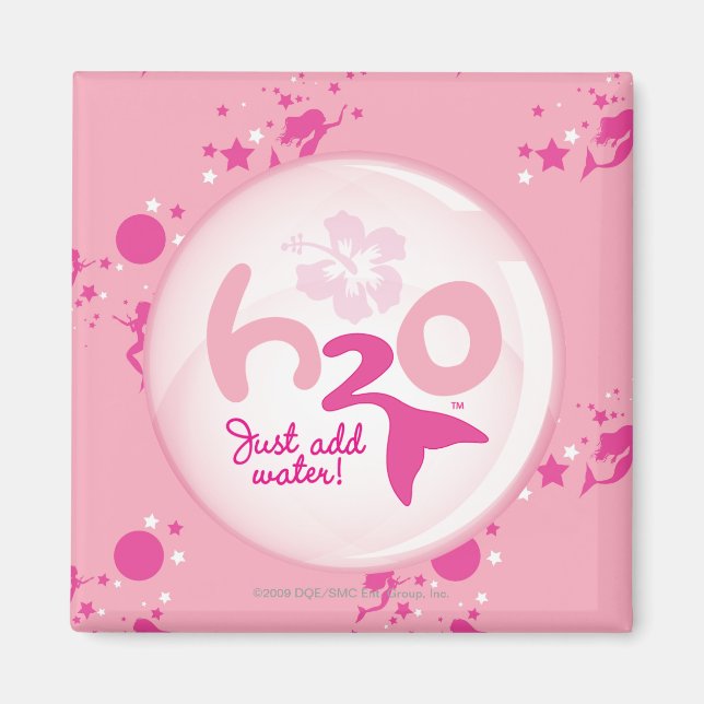 Pink Mermaid Pattern Magnet (Vorne)