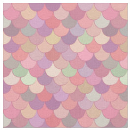 Pink Mermaid Pattern Stoff
