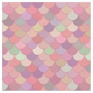 Pink Mermaid Pattern Stoff