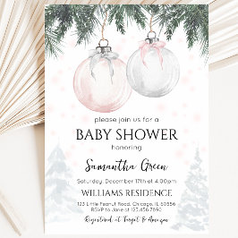 Pink Merry Little Baby Dusche Einladung