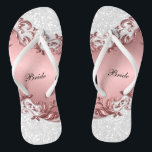 Pink Metallic Floral & Confetti Glitzer | Hochzeit Flip Flops<br><div class="desc">Brautparty Drehte Flop Shoes bereit für Sie zu personalisieren. ⭐ Dieses Produkt ist zu 100% benutzerdefinierbar. Grafiken und / oder Text können hinzugefügt, gelöscht, verschoben, verändert, verändert werden, rotiert, etc.. ⭐ 99% meiner Designs in meinem Geschäft sind in Schichten gemacht. Damit können Sie die Größe und den Text der Grafik...</div>