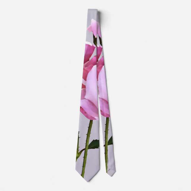 Pink Miniatur-Rose Krawatte (Vorderseite)
