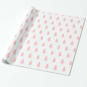 PINK Minimalistisch PINE BAUM CHRISTMAS CUSTOM Geschenkpapier
