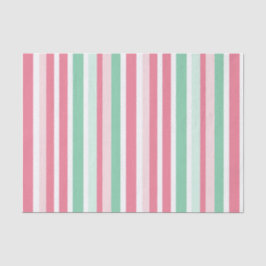 Pink Minze Streifen Weihnachten Seidenpapier