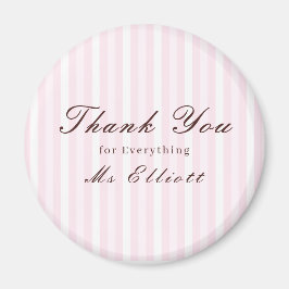 Pink Mist - Personalised Thank You Teacher Magnet