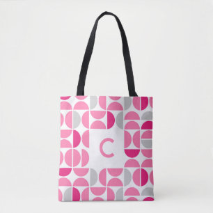 Pink-Mit Monogramm-rosafarbene Zahnpanzer Mitte de Tasche